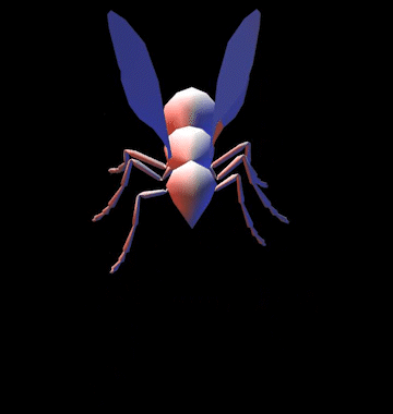 animation project video: walking wasp